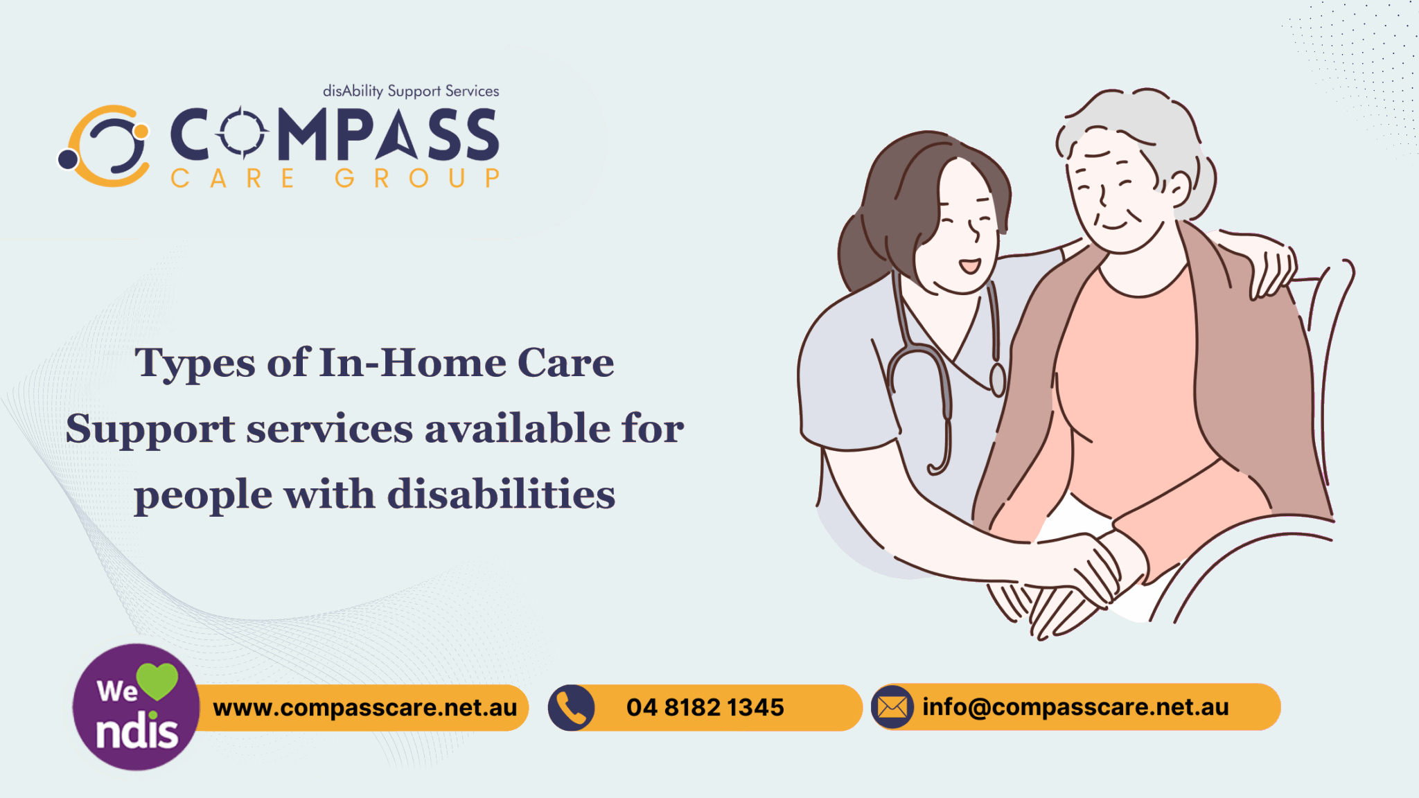 Types of In-Home Care Support services available for people with disabilities